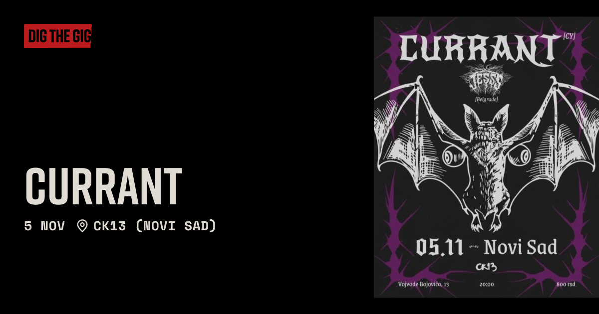 Currant — Dig The Gig